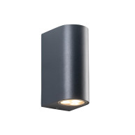 ΑΠΛΙΚΑ ΤΟΙΧΟΥ RONDE LED UP DOWN 2x4W - GREY