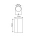 ΑΠΛΙΚΑ ΤΟΙΧΟΥ RONDE LED UP DOWN 2x4W - GREY