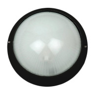 ΑΠΛΙΚΑ ΤΟΙΧΟΥ - ΠΛΑΦΟΝΙΕΡΑ ΟΡΟΦΗΣ IRIS Φ260 - Ε27 - ΜΑΥΡΟ - IP44