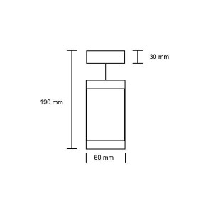 ΑΠΛΙΚΑ TOIXOY ΟΡΕΙΧΑΛΚΙΝΗ TUBO MOVE SQ 50W - GU10 - IP65