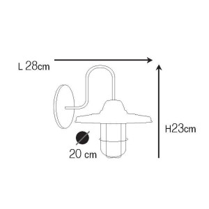 ΑΠΛΙΚΑ TOIXOY ΟΡΕΙΧΑΛΚΙΝΗ ΚΑΤΩ Ν543 60W - E27 - IP65
