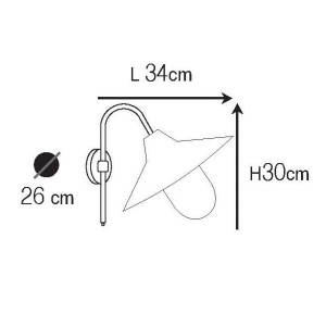 ΑΠΛΙΚΑ TOIXOY ΟΡΕΙΧΑΛΚΙΝΗ ΡΟΖΕΤΑ C 60W - E27 - IP44