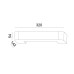 ΑΠΛΙΚΑ ΤΟΙΧΟΥ ΓΥΨΙΝΗ LINE LED 6W - 3000K - IP20