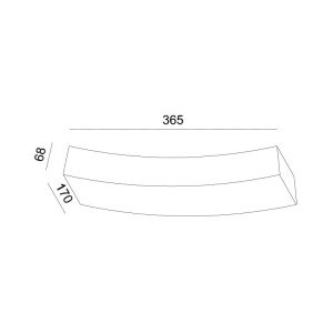 ΑΠΛΙΚΑ ΤΟΙΧΟΥ ΓΥΨΙΝΗ GYPSUM OVAL-4 80W - Rx7s - IP20