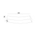 ΑΠΛΙΚΑ ΤΟΙΧΟΥ ΓΥΨΙΝΗ GYPSUM OVAL-4 80W - Rx7s - IP20
