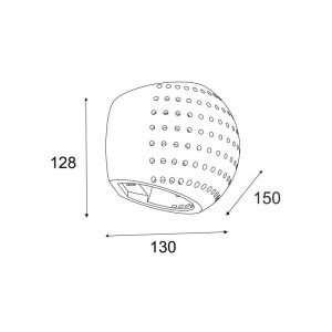 ΑΠΛΙΚΑ ΤΟΙΧΟΥ ΓΥΨΙΝΗ GYPSUM SFERA-3 40W - G9 - IP20