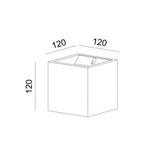 ΑΠΛΙΚΑ ΤΟΙΧΟΥ ΓΥΨΙΝΗ GYPSUM SQUARE-4 40W - G9 - IP20