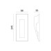 ΑΠΛΙΚΑ ΤΟΙΧΟΥ & ΔΙΑΔΡΟΜΟΥ ΓΥΨΙΝΗ GYPSUM WALL-1 20W - GU10 - MR11 - IP20