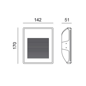 ΑΠΛΙΚΑ ΤΟΙΧΟΥ & ΔΙΑΔΡΟΜΟΥ ΓΥΨΙΝΗ GYPSUM WALL-3 20W - GU10 - MR11 - IP20