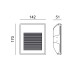 ΑΠΛΙΚΑ ΤΟΙΧΟΥ & ΔΙΑΔΡΟΜΟΥ ΓΥΨΙΝΗ GYPSUM WALL-3 20W - GU10 - MR11 - IP20