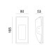 ΑΠΛΙΚΑ ΤΟΙΧΟΥ & ΔΙΑΔΡΟΜΟΥ ΓΥΨΙΝΗ GYPSUM WALL-4 20W - GU10 - MR11 - IP20