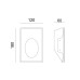 ΑΠΛΙΚΑ ΤΟΙΧΟΥ & ΔΙΑΔΡΟΜΟΥ ΓΥΨΙΝΗ GYPSUM WALL-6 20W - GU10 - MR11 - IP20