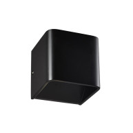 ΑΠΛΙΚΑ ΤΟΙΧΟΥ INDIRECT 1 BLACK LED 3W - 3000K - IP20