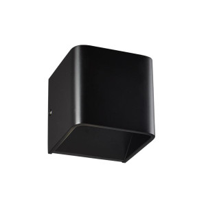 ΑΠΛΙΚΑ ΤΟΙΧΟΥ INDIRECT 1 BLACK LED 3W - 3000K - IP20
