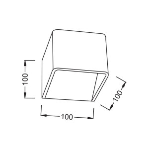 ΑΠΛΙΚΑ ΤΟΙΧΟΥ INDIRECT 1 COPPER LED 3W - 3000K - IP20