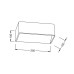 ΑΠΛΙΚΑ ΤΟΙΧΟΥ INDIRECT 3 WHITE LED 6W - 3000K - IP20