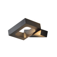 ΑΠΛΙΚΑ ΤΟΙΧΟΥ INDIRECT BOX BLACK LED 6W - 3000K - IP20