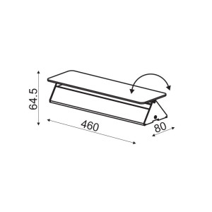 ΑΠΛΙΚΑ ΤΟΙΧΟΥ UP DOWN 3 BRONZE LED 15W - 3000K - IP20