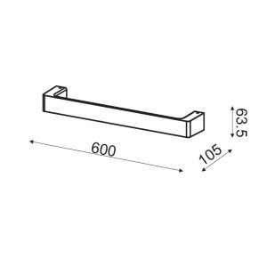 ΑΠΛΙΚΑ ΤΟΙΧΟΥ WASHER 2 BLACK LED 12W - 3000K - IP20