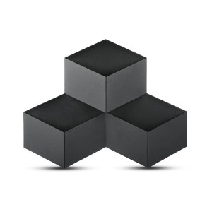 ΑΠΛΙΚΑ ΤΟΙΧΟΥ 3D BRICK B BLACK LED 9W - 3000K - IP20
