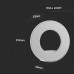 ΑΠΛΙΚΑ ΤΟΙΧΟΥ 3D CIRCLE WHITE LED 9W - 3000K - IP20