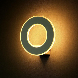 ΑΠΛΙΚΑ ΤΟΙΧΟΥ 3D CIRCLE WHITE LED 9W - 4000K - IP20