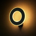 ΑΠΛΙΚΑ ΤΟΙΧΟΥ 3D CIRCLE BLACK LED 9W - 4000K - IP20