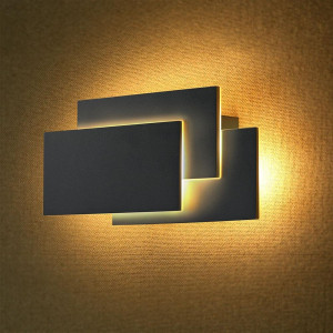 ΑΠΛΙΚΑ ΤΟΙΧΟΥ 3D TILE BLACK LED 12W - 4000K - IP20