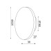 ΑΠΛΙΚΑ ΤΟΙΧΟΥ DISC 2 CEMENT LED 10W - 3000K - IP20