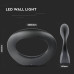 ΑΠΛΙΚΑ ΤΟΙΧΟΥ OVALO BLACK LED 10W - 4000K - IP20