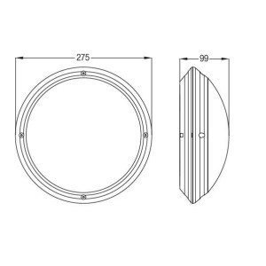 ΑΠΛΙΚΑ ΤΟΙΧΟΥ ΧΕΛΩΝΑ PLASTIC OPAL - E27 - GREY