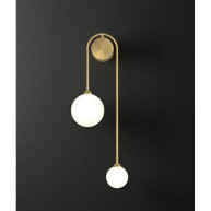 ΑΠΛΙΚΑ ΤΟΙΧΟΥ BRASS EKREMES OPAL SFERE Φ16 & Φ12 IP20