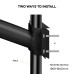ΒΡΑΧΙΟΝΑΣ ΤΟΙΧΟΥ & ΙΣΤΟΥ Φ48 ~ Φ50 ΧΑΛΥΒΔΙΝΟΣ 50cm BLACK SOLAR