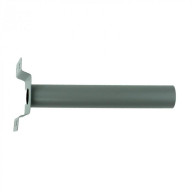 ΒΡΑΧΙΟΝΑΣ ΤΟΙΧΟΥ & ΙΣΤΟΥ Φ48 ΧΑΛΥΒΔΙΝΟΣ 30cm ECO GREY