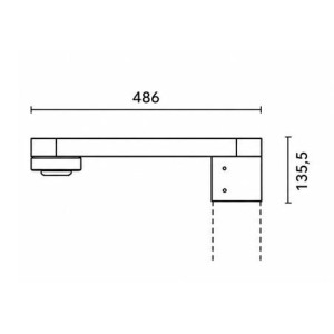 ΒΡΑΧΙΟΝΑΣ ΤΟΙΧΟΥ PAGODA HANG LED 50W 4000Κ IP66 - ENEC