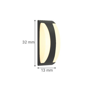 ΕΠΙΤΟΙΧΙΟ ΦΩΤΙΣΤΙΚΟ WILDWOOD ΜΕ ΝΤΟΥΙ Ε27 POLYCARBONATE IP65