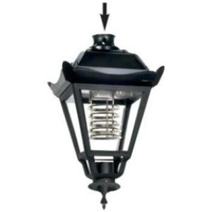 ΦΑΝΑΡΙ ΚΟΡΥΦΗΣ CORFU PMMA PLASTIC UP ΑΤΜΩΝ ΝΑΤΡΙΟΥ / HQI 70W - E27 - IP65