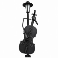 ΦΩΤΙΣΤΙΚΑ ΠΑΡΚΟΥ THE MUSICIAN CELLO 1.8m - E27 - IP65 - ΒΑΜΜΕΝΑ ΗΛΕΚΤΡΟΣΤΑΤΙΚΑ