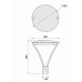 ΦΩΤΙΣΤΙΚΟ ΙΣΤΟΥ ΚΟΡΥΦΗΣ VISION AREA LED 20W - IP66 - ENEC