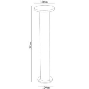 ΦΩΤΙΣΤΙΚΟ ΚΗΠΟΥ BOLLARD STICK LED 12W - IP54