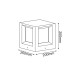 ΦΩΤΙΣΤΙΚΟ ΕΔΑΦΟΥΣ BOX SMALL CEMENT - E27 - ΛΕΥΚΟ