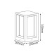 ΦΩΤΙΣΤΙΚΟ ΕΔΑΦΟΥΣ BOX MEDIUM CEMENT - E27 - ΛΕΥΚΟ