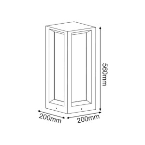 ΦΩΤΙΣΤΙΚΟ ΕΔΑΦΟΥΣ BOX BIG CEMENT - E27 - ΛΕΥΚΟ