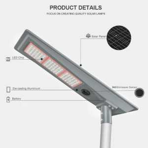 ΦΩΤΙΣΤΙΚΟ ΔΡΟΜΟΥ SOLAR IKAROS LED 200W - 6000K - 3.2V - 35Ah - IP65