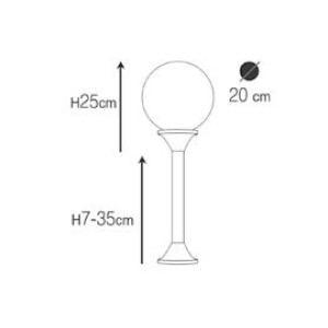 ΦΩΤΙΣΤΙΚΟ ΚΟΛΩΝΑΤΟ ΟΡΕΙΧΑΛΚΙΝΟ SPECIAL BALL 60W - E27 - IP65