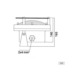ΦΩΤΙΣΤΙΚΟ ΣΥΝΤΡΙΒΑΝΙΟΥ PAR56 COMPLETE BRASS 316 LED 20W - 12V - 3000K - IP68