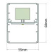 ΦΩΤΙΣΤΙΚΟ ΓΡΑΜΜΙΚΟ ΟΡΟΦΗΣ SLOTLIGHT 55mm PLEXI LED 26W - 4000K - IP20