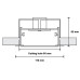 ΦΩΤΙΣΤΙΚΟ ΓΡΑΜΜΙΚΟ ΨΕΥΔΟΡΟΦΗΣ SLOTLIGHT 90mm PLEXI LED 57W - 3000K - IP20