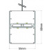 ΦΩΤΙΣΤΙΚΟ ΓΡΑΜΜΙΚΟ ΚΡΕΜΑΣΤΟ SLOTLIGHT 55mm PLEXI UP DOWN LED 2x45W - 3000K - IP20