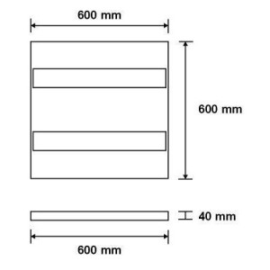 ΦΩΤΙΣΤΙΚΟ ΟΡΟΦΗΣ DIAS SLOT LED 22W - 3000K - IP20
